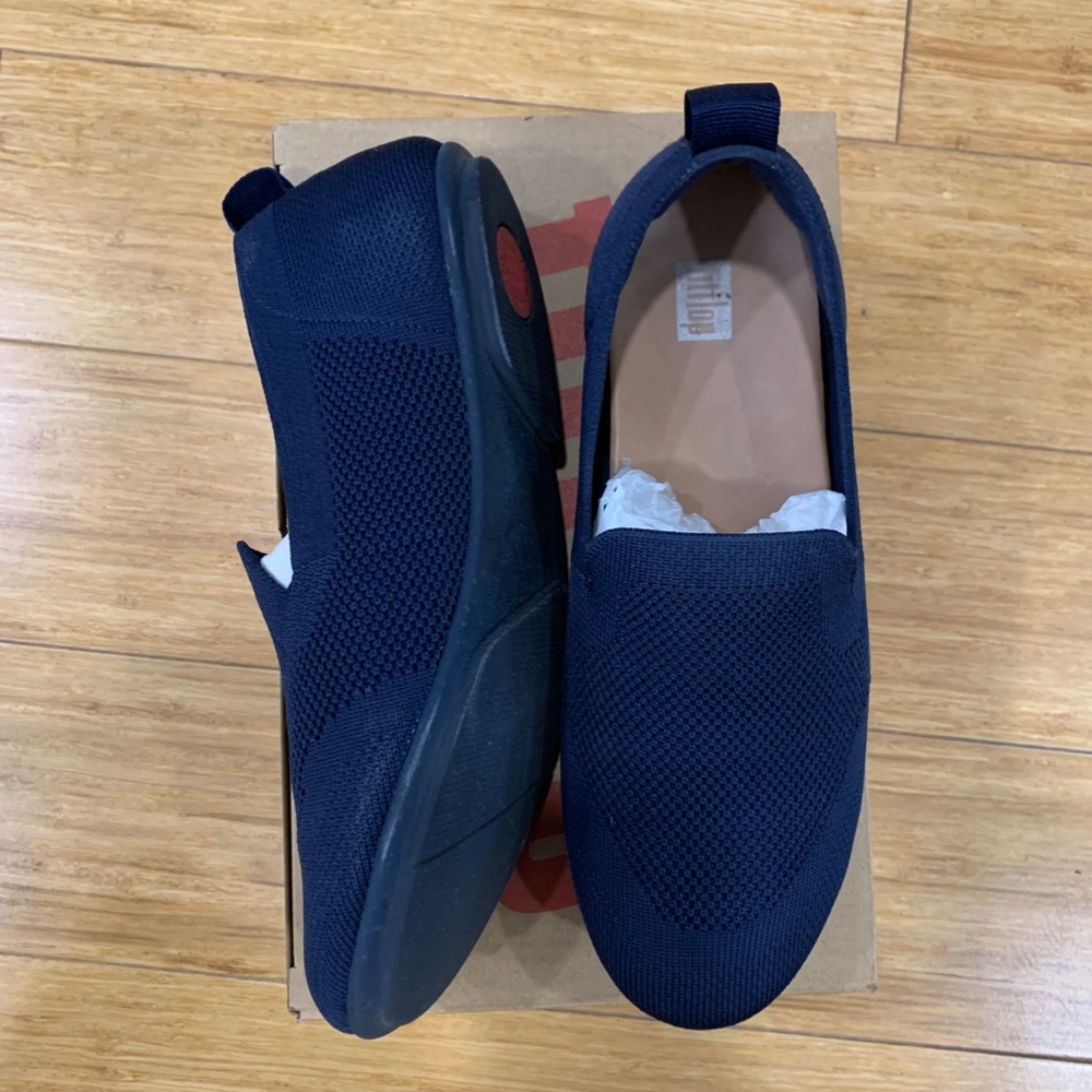Women Allegro Multi Knit Loafer size 8.5 in Midnight Navy by Fitflop shoes - Picture 7 of 9